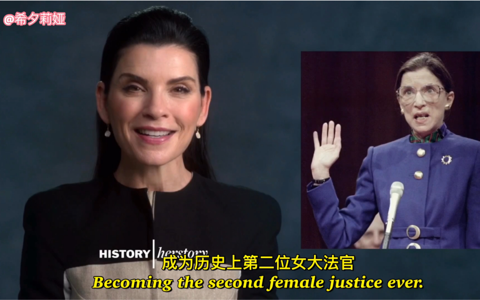 [图]【中英双字】Herstory: Julianna Margulies on Ruth Bader Ginsburg