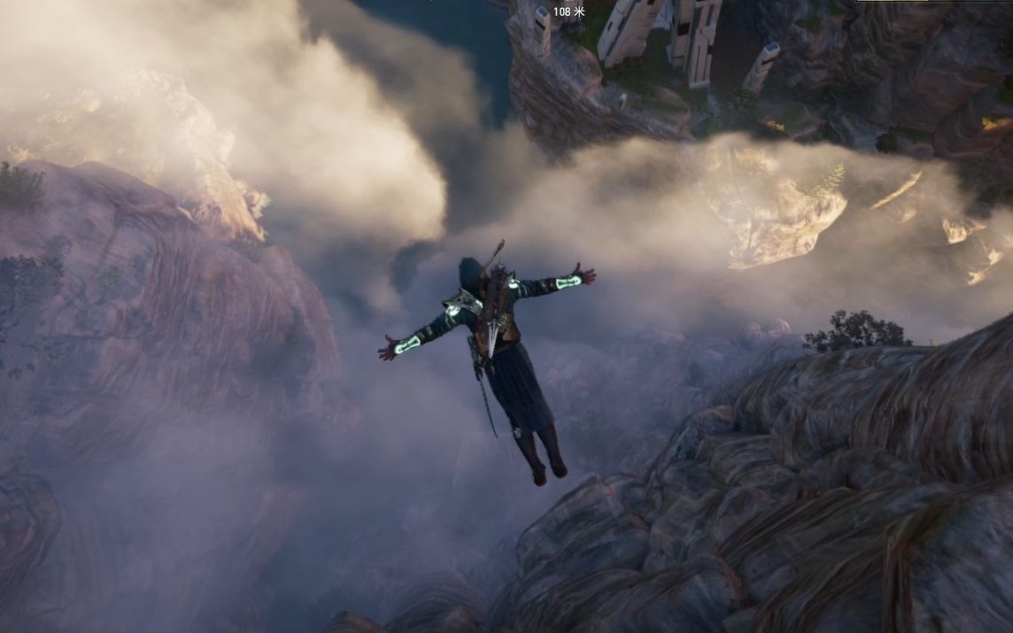 刺客信条奥德赛:超高超震撼的信仰之跃合集(恐高勿入)_哔哩哔哩_bili