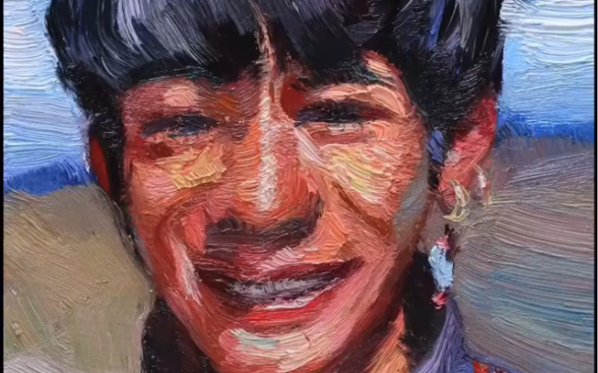 【油画】你们的少年～丁真又来啰