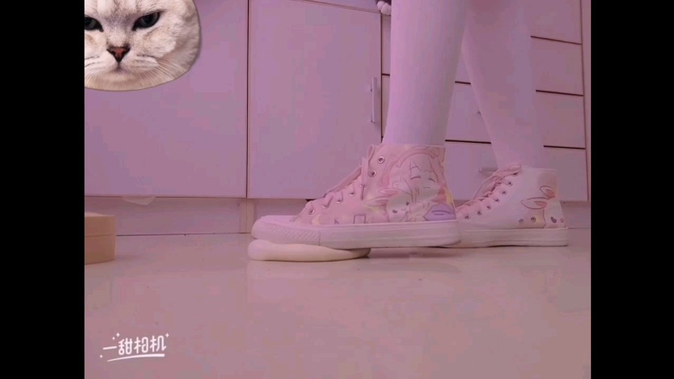 帆布鞋踩假包子