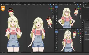 Tải video: 太可爱，Blender建模二次元妹纸，全程干货!