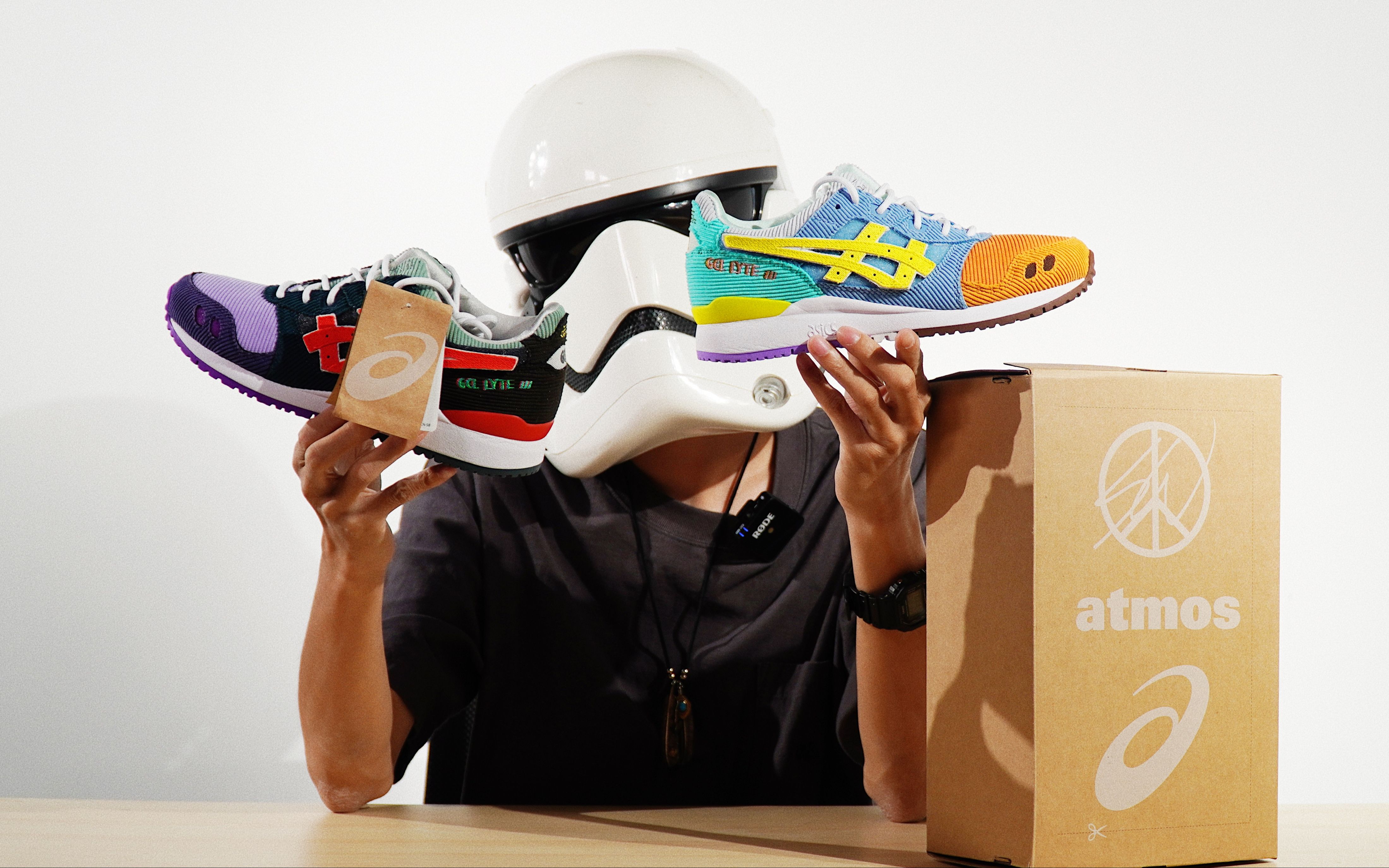 「 一看灯芯绒我就知道这是双好东西 ⷠATMOS x SEAN WOTHERSPOON x ASICS 」哔哩哔哩bilibili