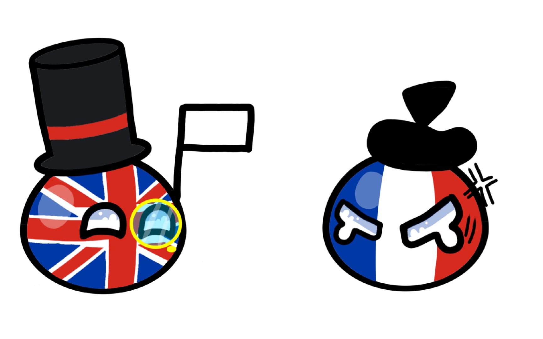 【波兰球】英法和谐快乐的生活(doge)