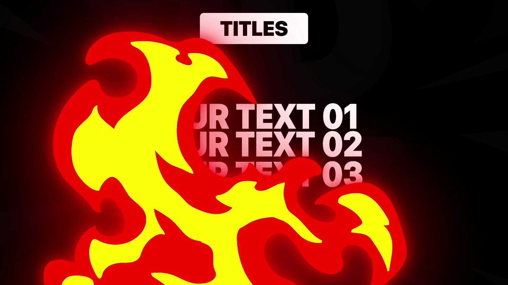 pr模板-手绘火元素和标题_哔哩哔哩_bilibili