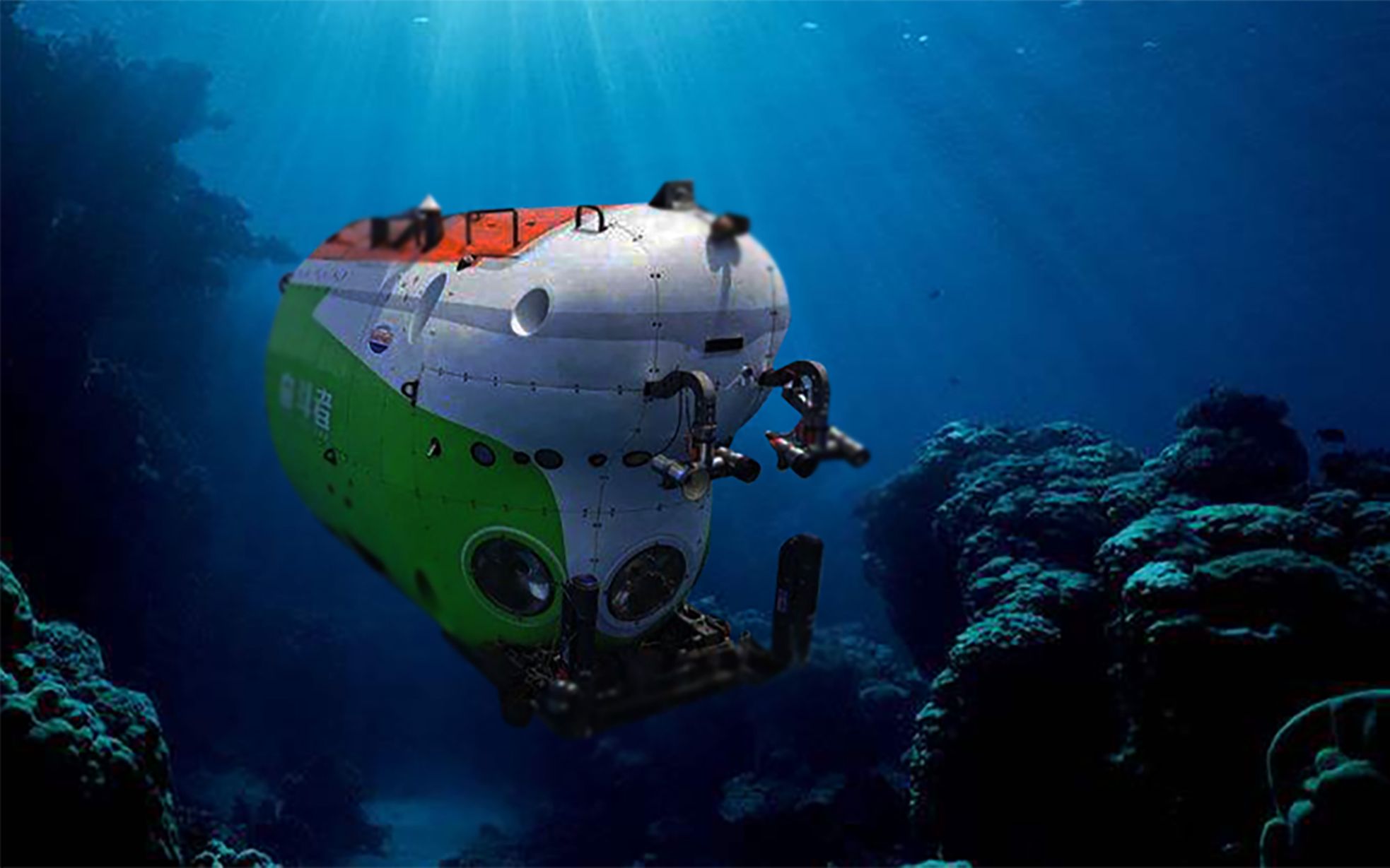 奋斗者号深潜10909米破载人深潜记录成功坐底马里亚纳海沟