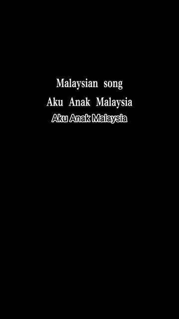 Malaysian song Aku Anak Malaysia(我是马来西亚的孩子) 这首歌是多个语言一起的,前一部分是中文,然后有马来西亚文,印度文,还哔哩哔哩bilibili