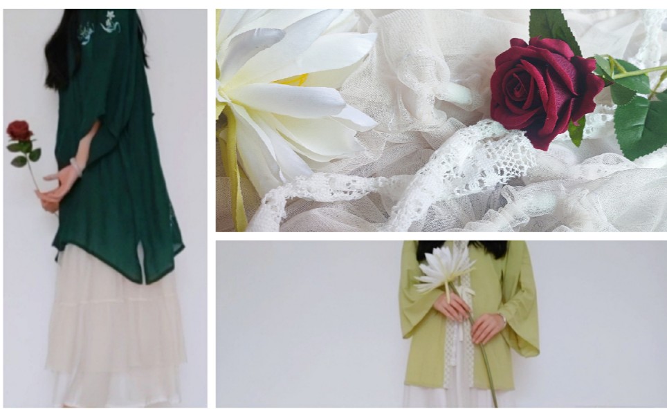 【教程 上身】把旧纱裙改造了,配汉服也是很棒哒～_哔哩哔哩 (゜-゜)