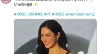 blackpink全球粉丝站转发邝玲的•APT视频，邝儿：这么多人跳偏偏把我挂上去了 全球处刑