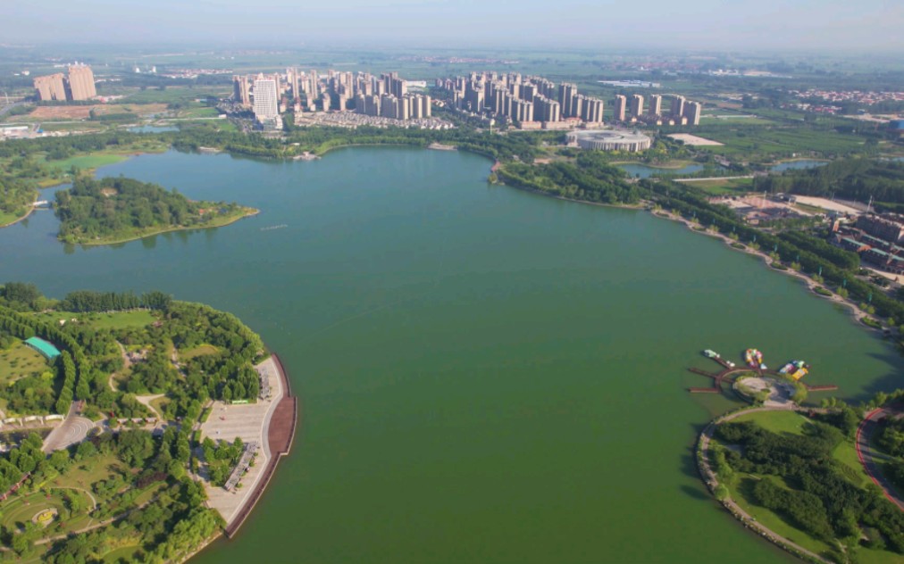 新乡平原新区凤湖公园风景区,何其美哉_哔哩哔哩_bilibili