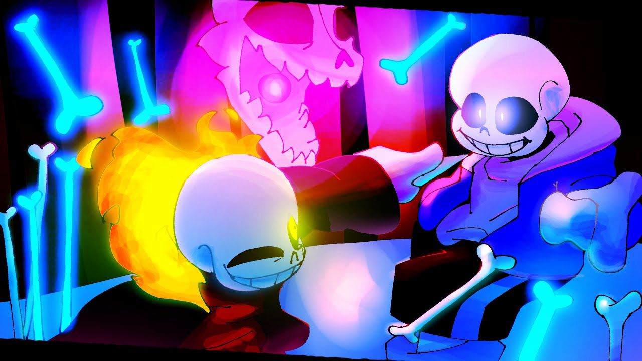 [图]【Undertale动画/授权代发】GG!Underfell Sans vs 原衫 [第一部分]（BY： jAy-M Animates）