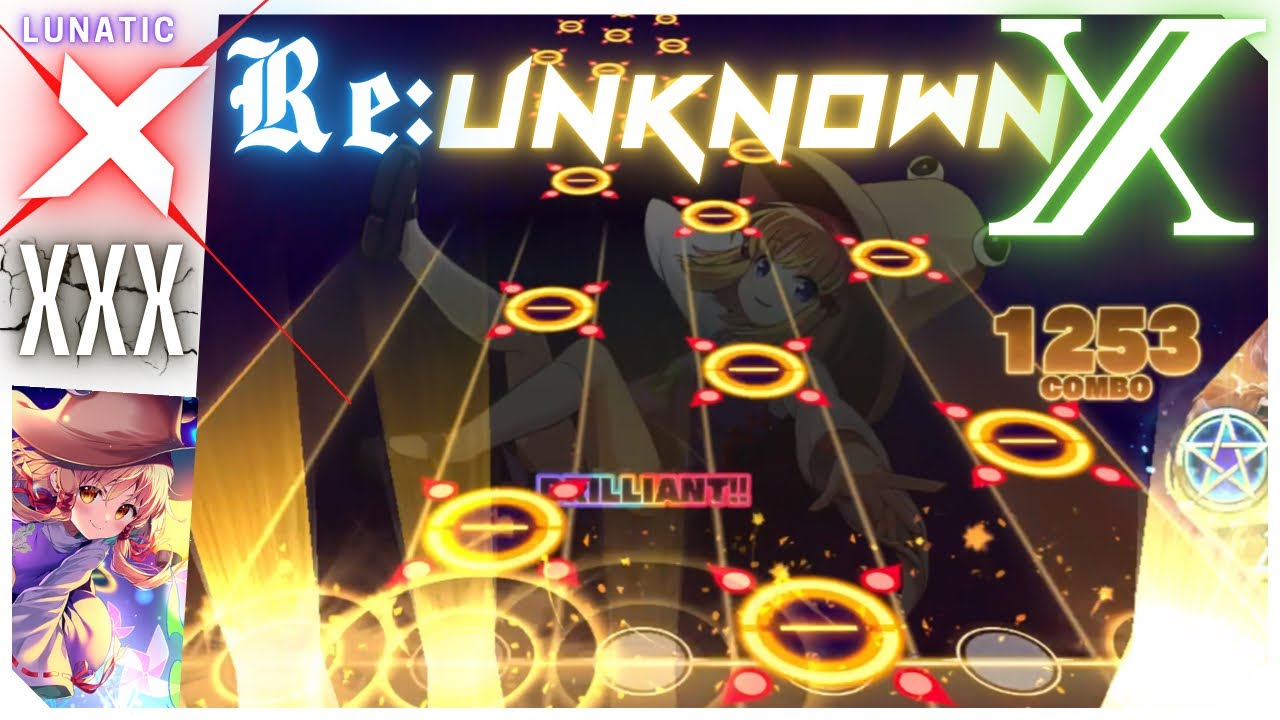 [图]【DANKAGU】【終演】Re:Unknown X (LUNATIC) 1288combo(FC-9) [HQQ]