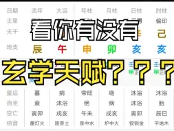 Download Video: 玄学天赋怎么看：金水相生，木为活木！提供一个非常适合学命理的好例子