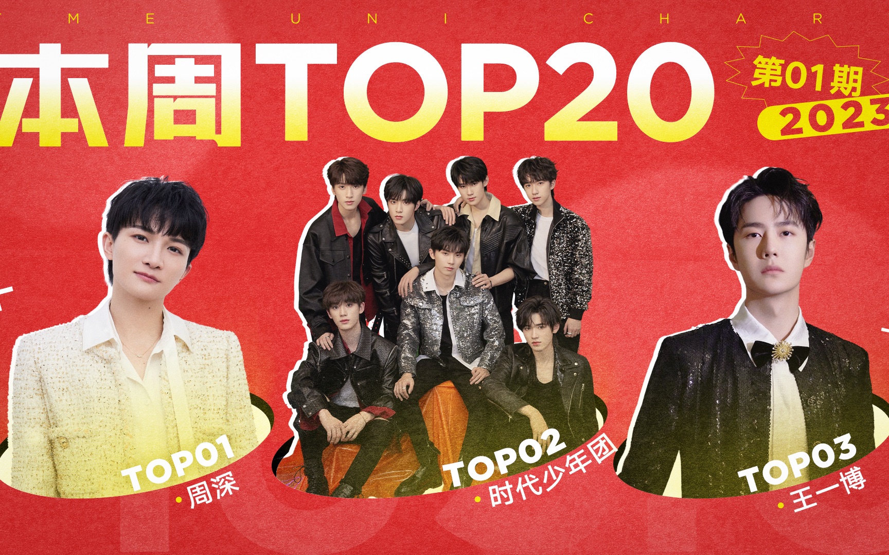 [图]【本周TOP20】周深《一试有成》登顶！时代少年团王一博位列前三！