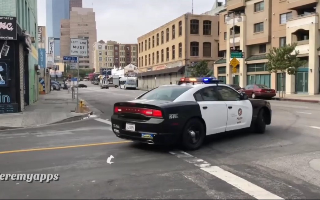 洛杉矶警车涂装图片