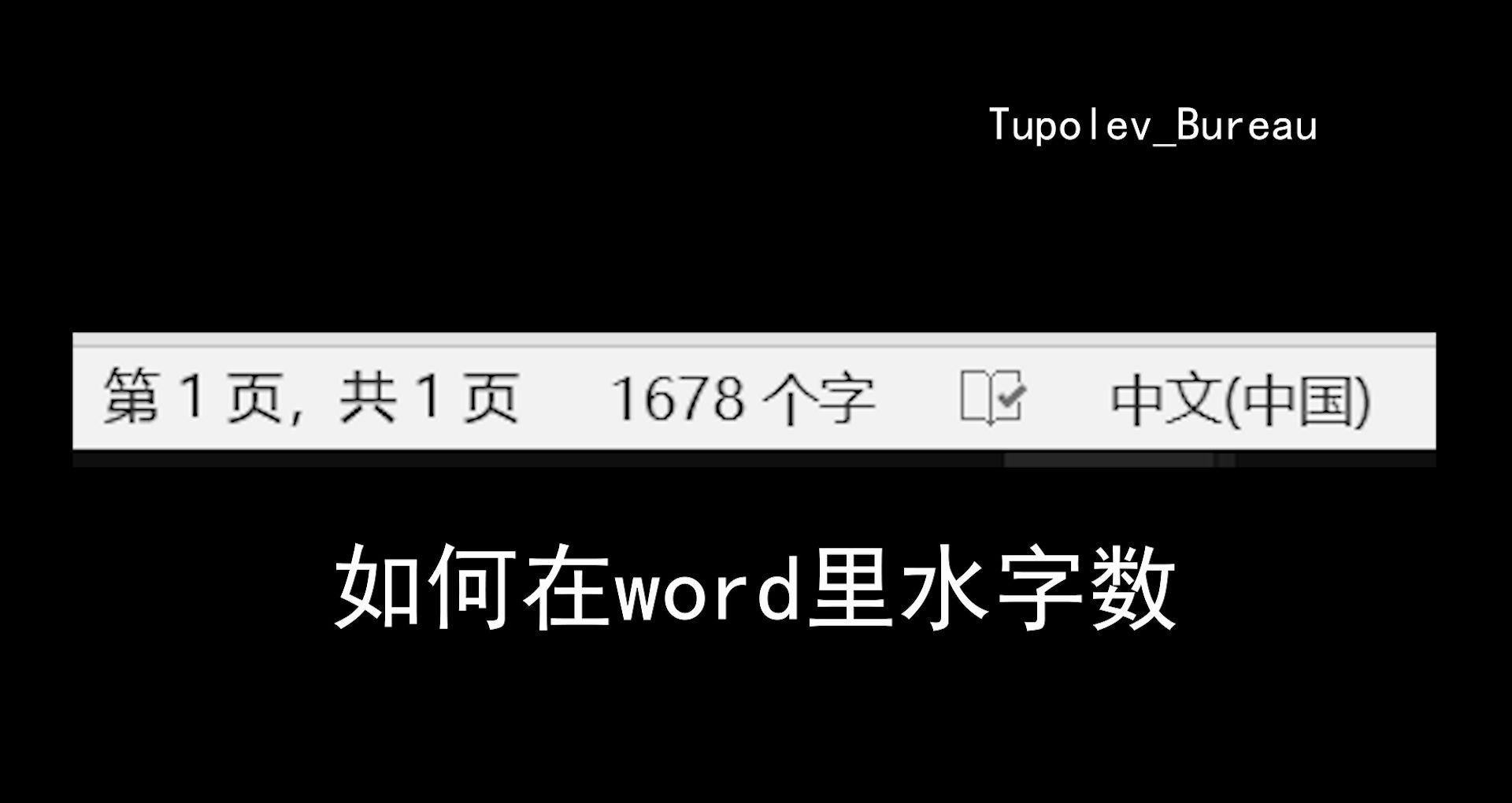 如何在word里一字千金(划掉)水字数哔哩哔哩bilibili