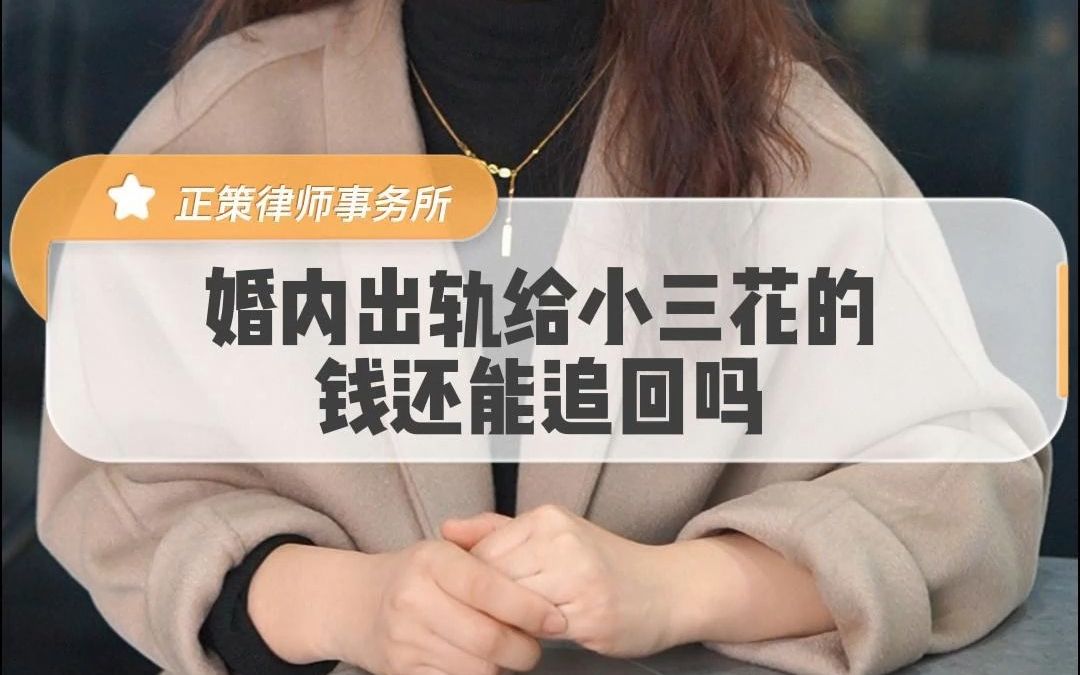 老公婚内出轨,给小三花的钱能追回吗?哔哩哔哩bilibili