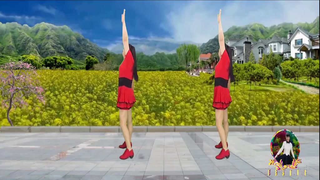 扩胸收腹健身操《油菜花开》每天钟暴汗燃脂十分,健康美丽舞出来