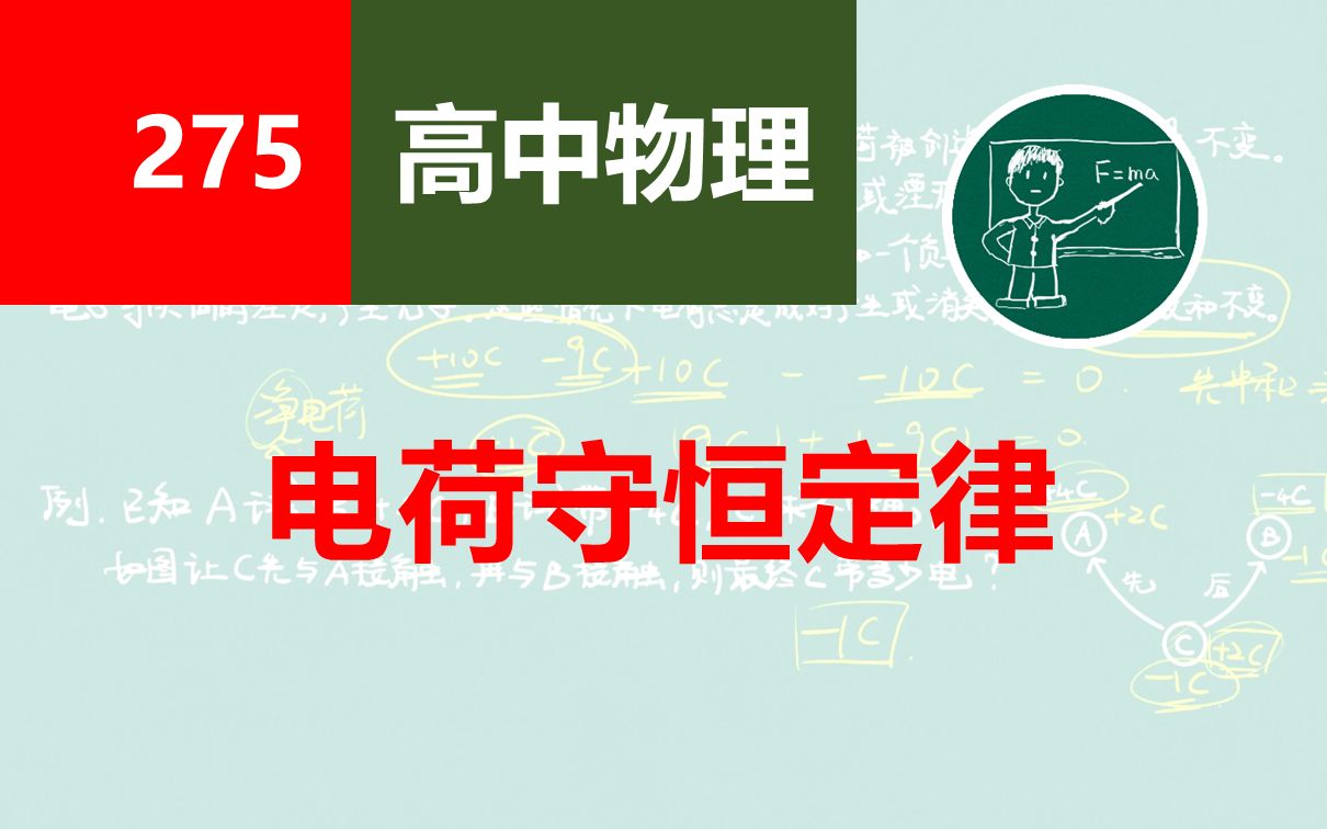 【高中物理】275电荷守恒定律哔哩哔哩bilibili