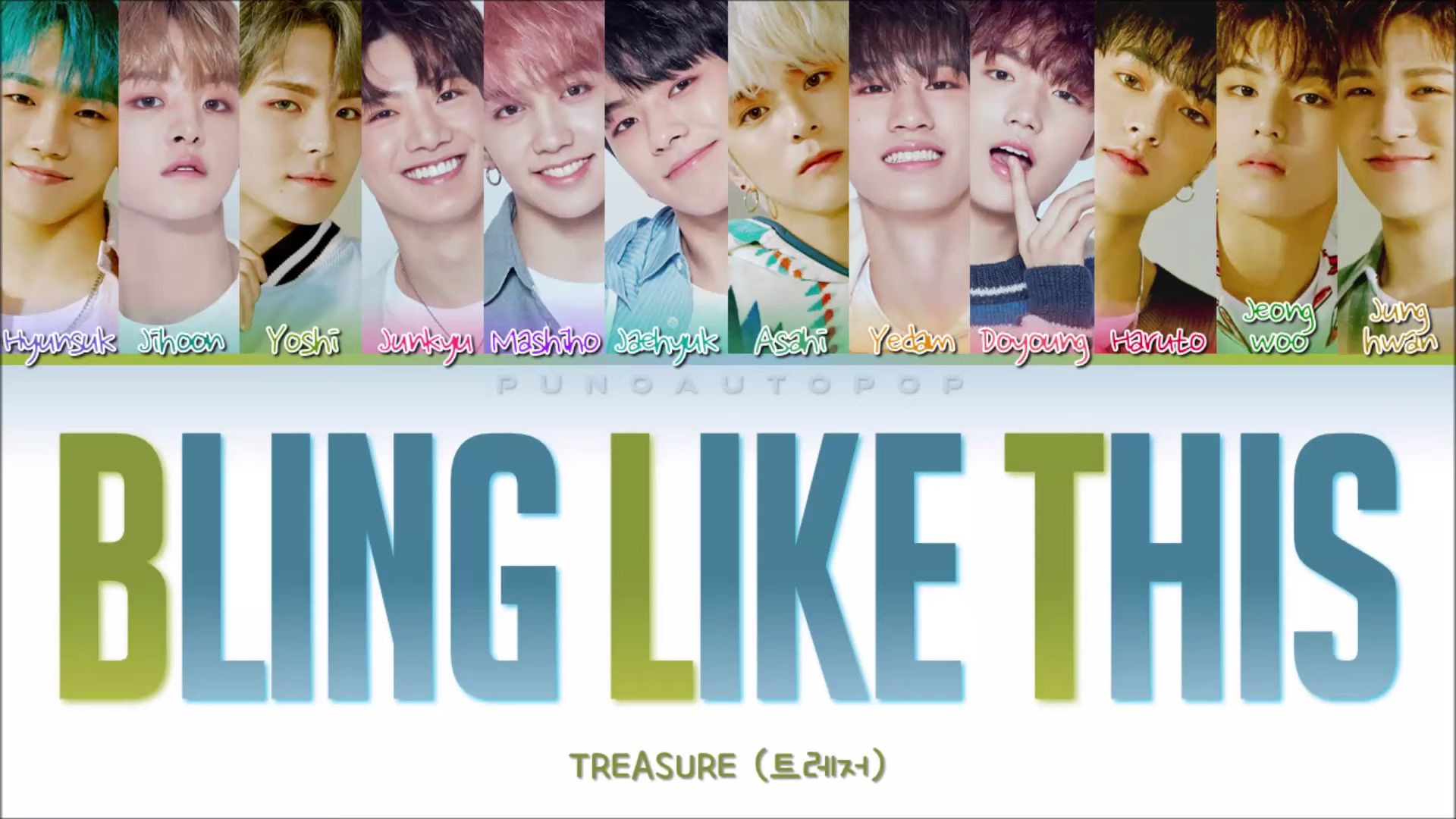 [图]TREASURE - BLING LIKE THIS (B.L.T) - 歌词分配