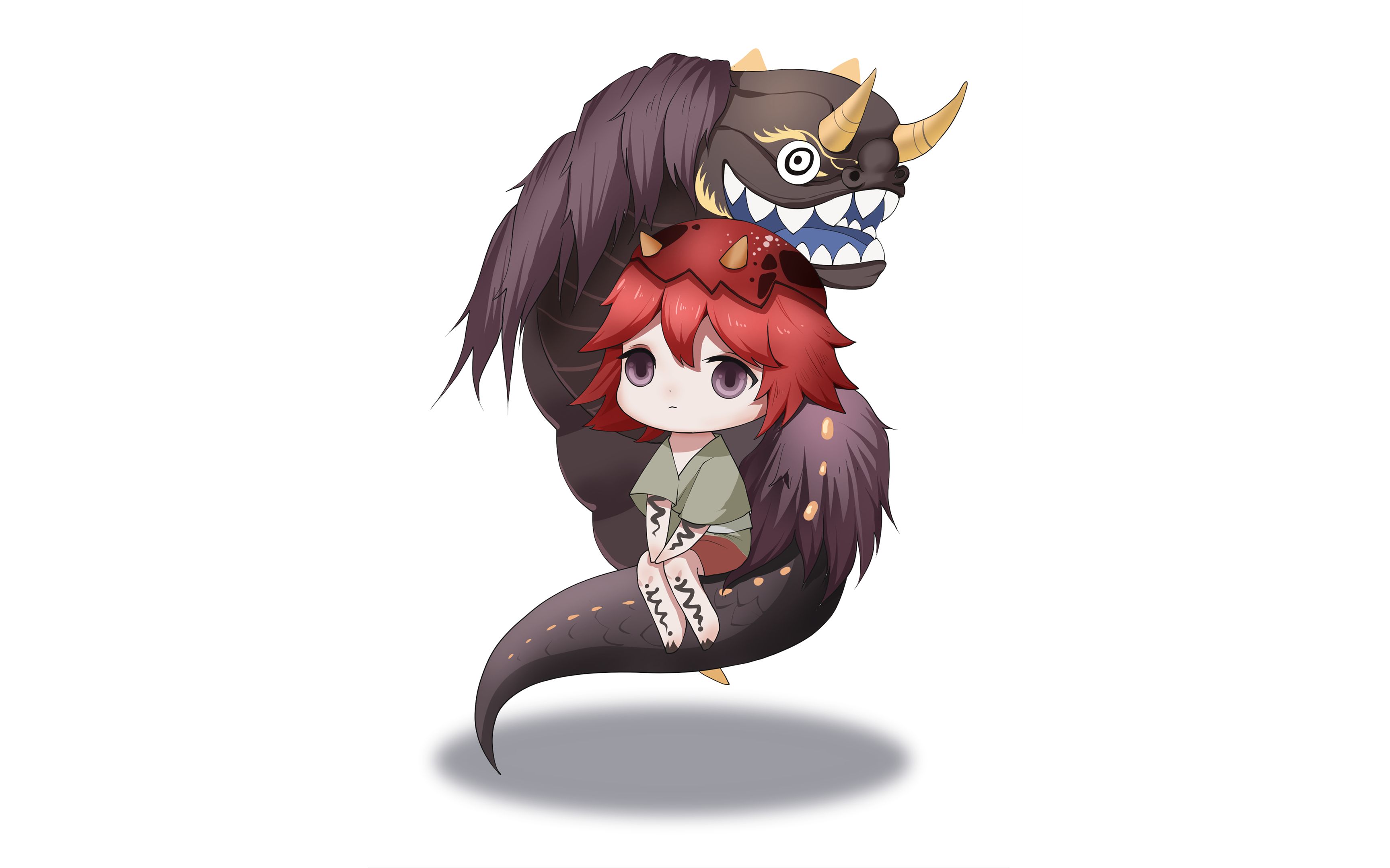 阴阳师——影鳄【绘画过程】