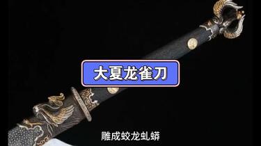 古代十大名刀之大夏龙雀刀_哔哩哔哩_bilibili