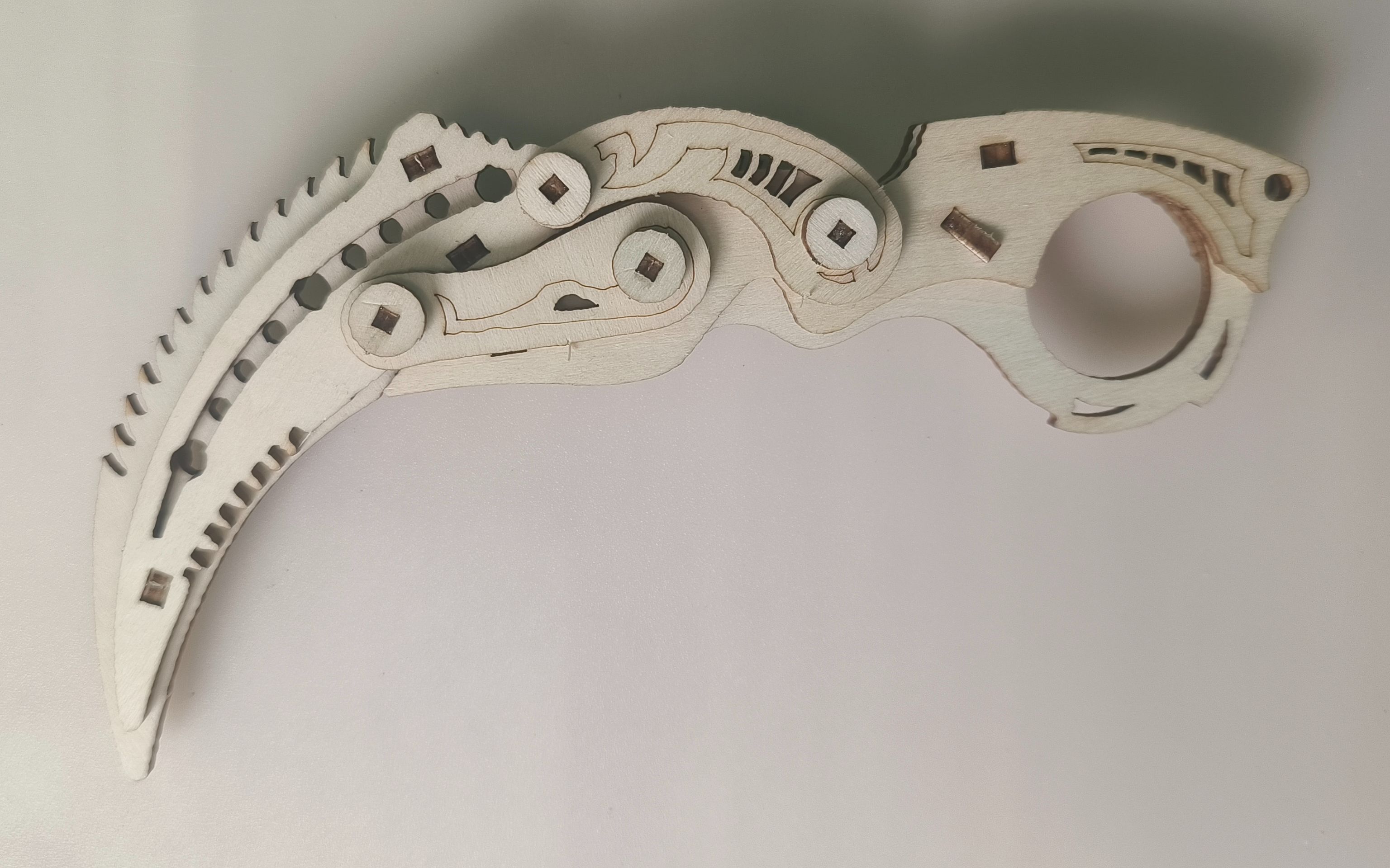 折叠爪刀拼装教学