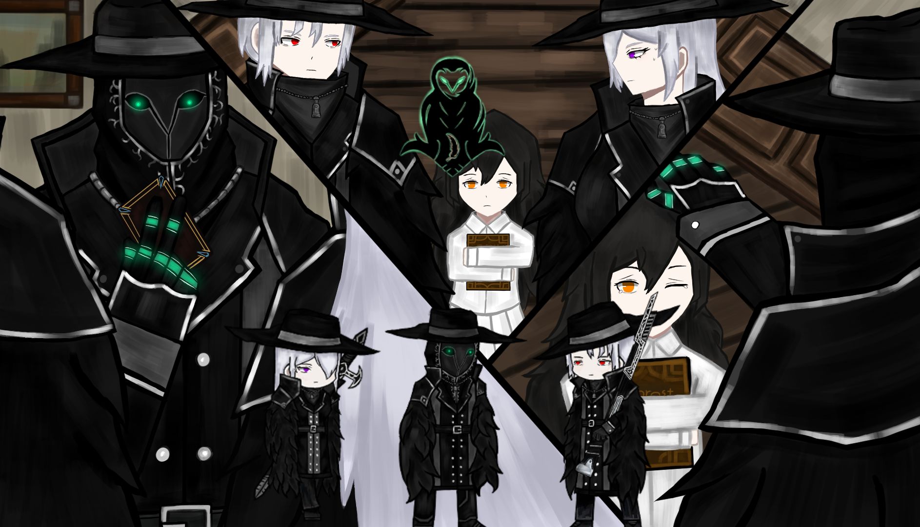 【废墟图书馆】夜枭事务所 特效 剧情 接待 全奖励 展示