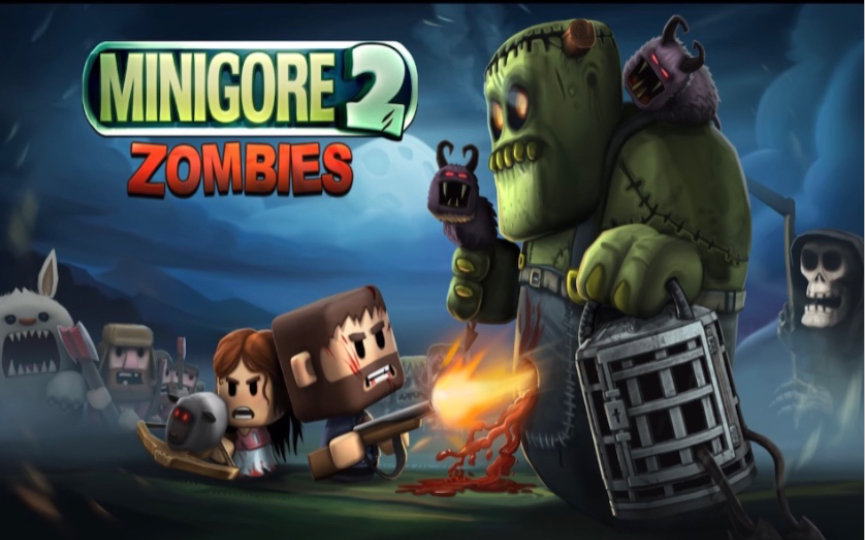 经典割草爽游【迷你血战2:僵尸(Minigore 2: Zombies】ios版试玩#373