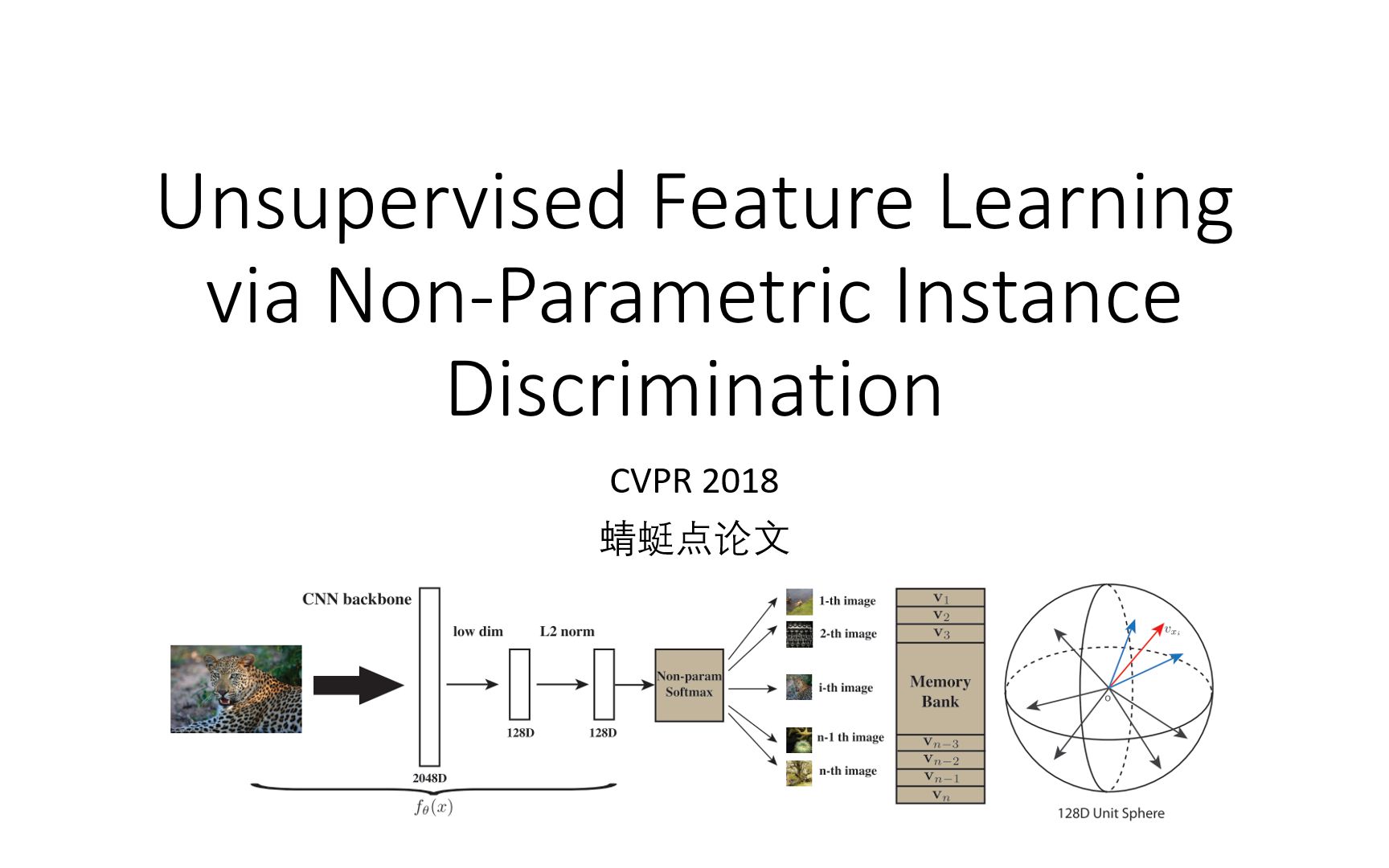 [图]【自娱自阅】Unsupervised Feature Learning via Non-Parametric Instance Discrimination