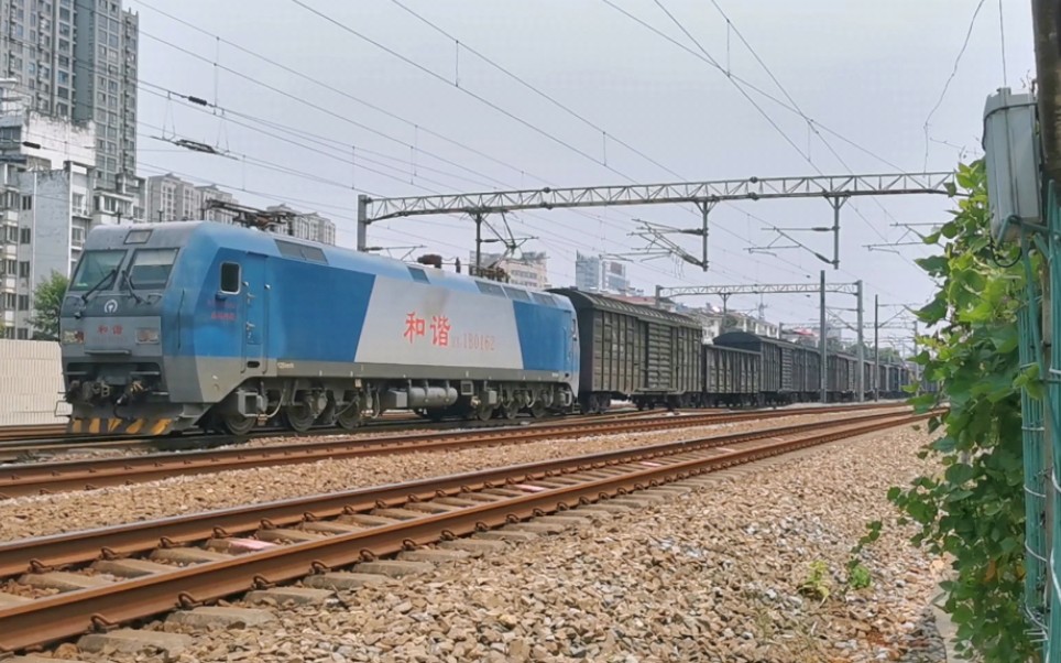 09 南局向段hxd1b-0162 牵引 电力27207(阜阳北-向塘西) 九江站Ⅴ道