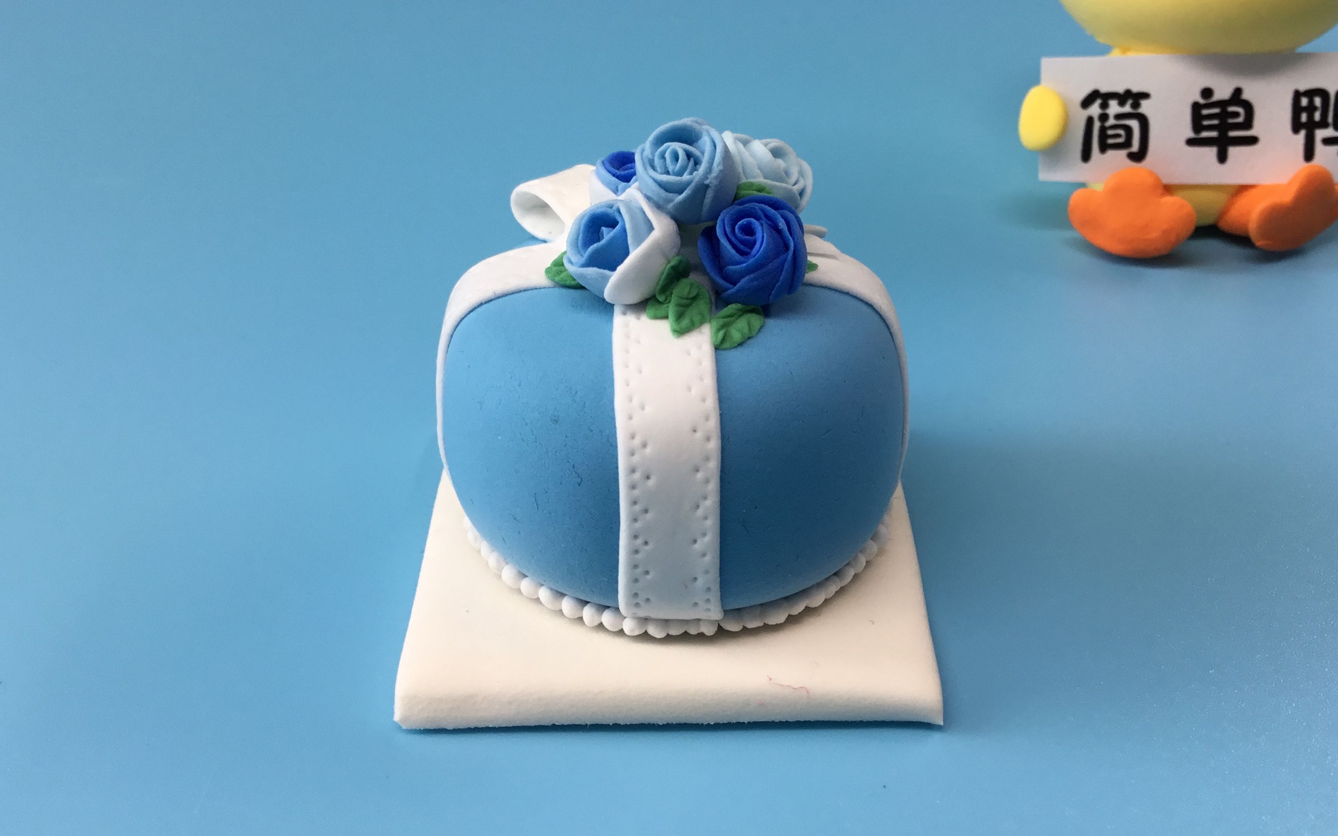 少女心粘土生日蛋糕