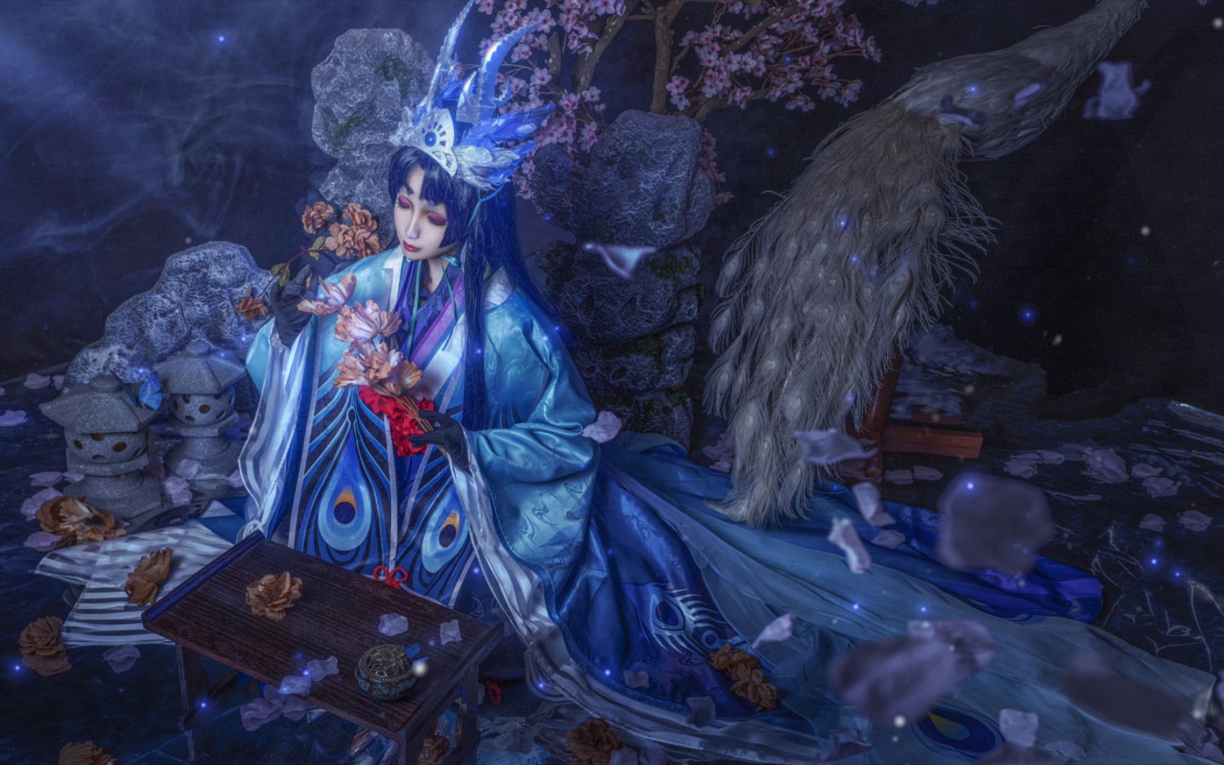 是那个快乐女孩鸩好看!阴阳师鸩典藏青鸾华影cos【青墨】