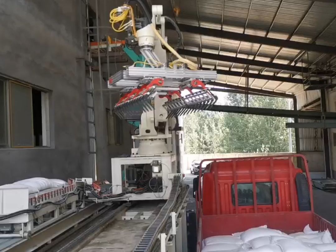 装卸车首选全自动码垛机,一小时800-1200袋