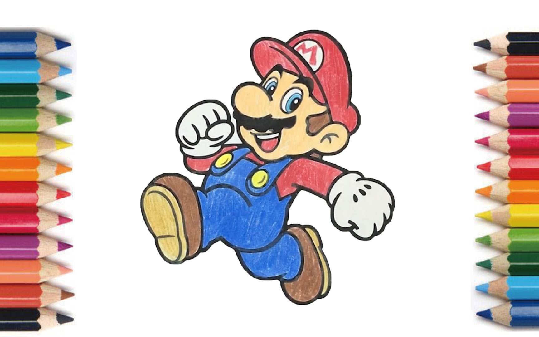 【coloring】mario 【塗り絵】マリオ 【畫畫】馬里奧 204