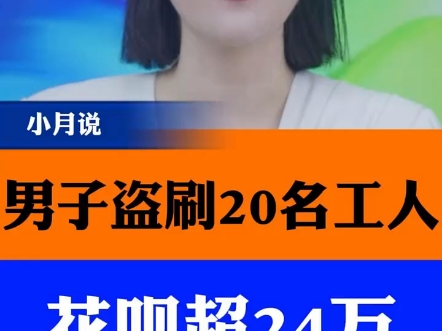 20个工人的花呗,在工地被盗刷了24万?谁这么丧良心?哔哩哔哩bilibili