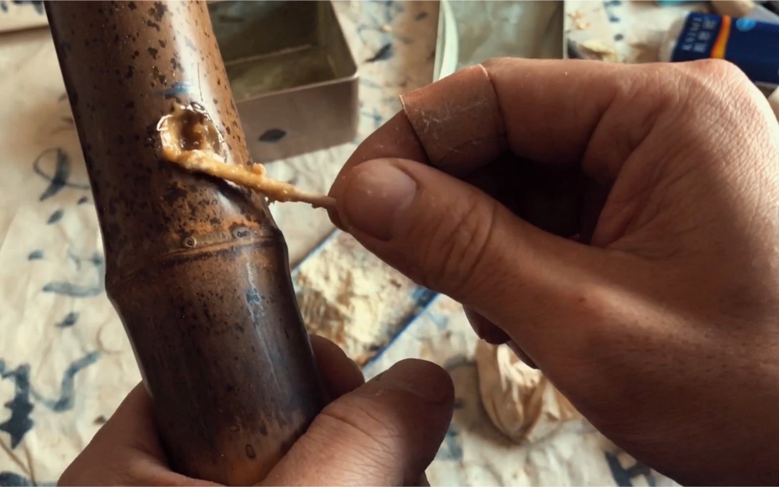 尺八制作/补音孔/一支舍不得动的地无管