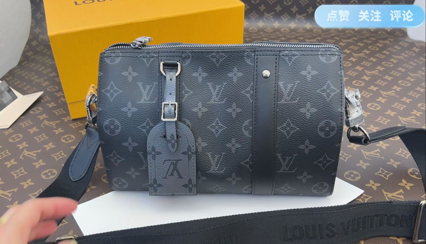 lv男士keepall系列city斜挎包_m45936手袋!