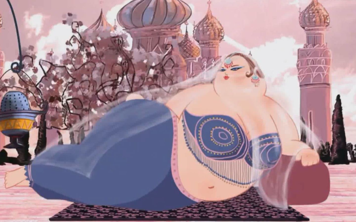 画风油腻的动画,全世界以胖为美,大象腿成为美女的象征