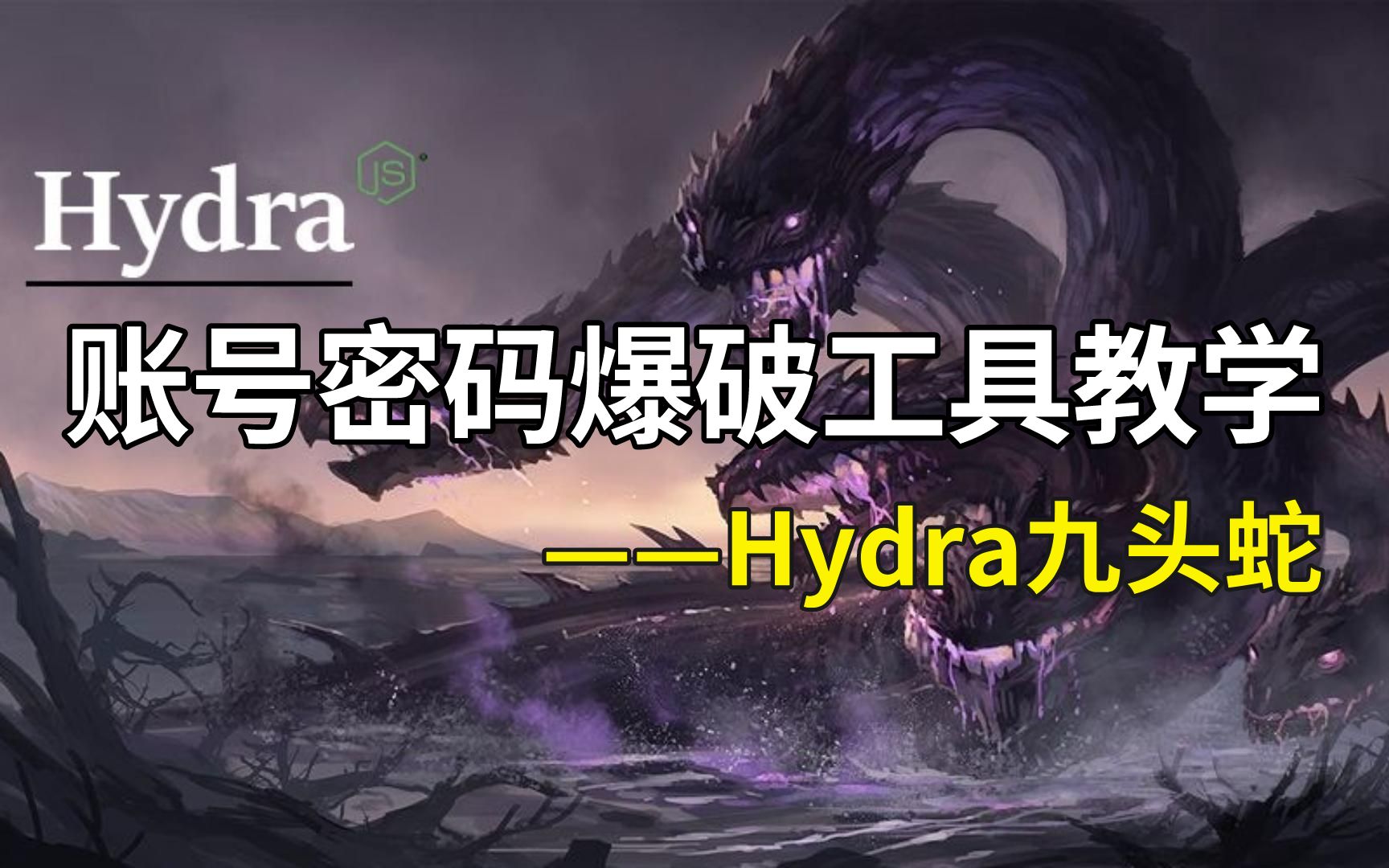 hydra教程(九头蛇)-黑客技术之账号密码爆破工具(内附安装包)