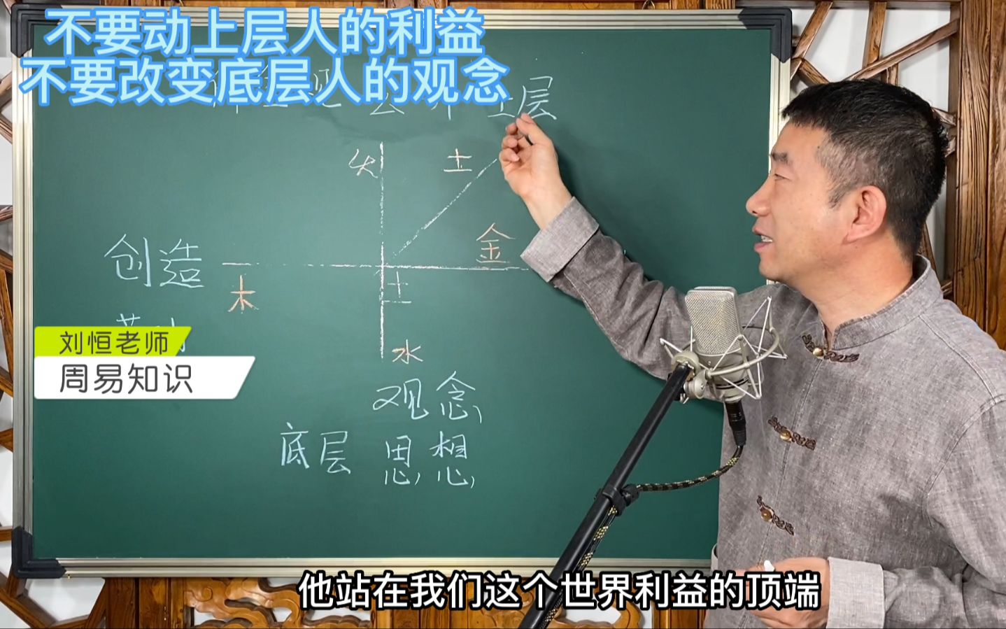 刘恒易经:不要动上层人的利益 不要改变底层人的观念哔哩哔哩bilibili