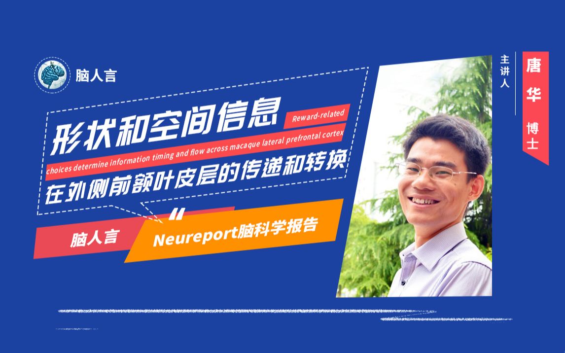 NeuReport 第11期|形状和空间信息在外侧前额叶皮层的传递和转换哔哩哔哩bilibili