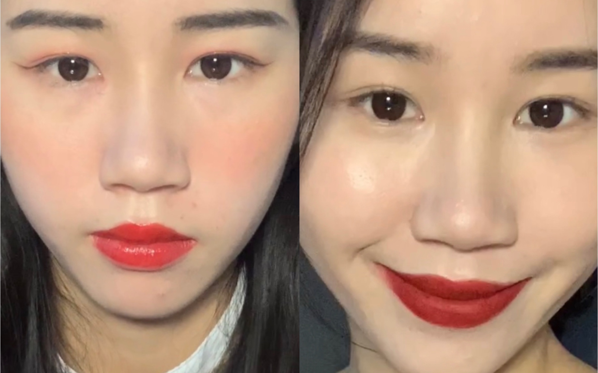 无眼影红唇妆|一盒眉粉和一支口红就能搞定高级又冷艳性感的无眼影