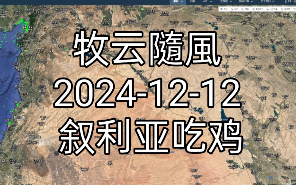 牧云随风20241212 叙利亚吃鸡大赛与比比最新动向哔哩哔哩bilibili