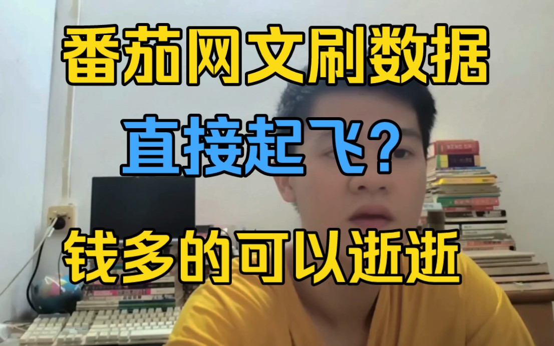 网文番茄刷数据有用吗?听说刷了可以直接成神起飞?哔哩哔哩bilibili