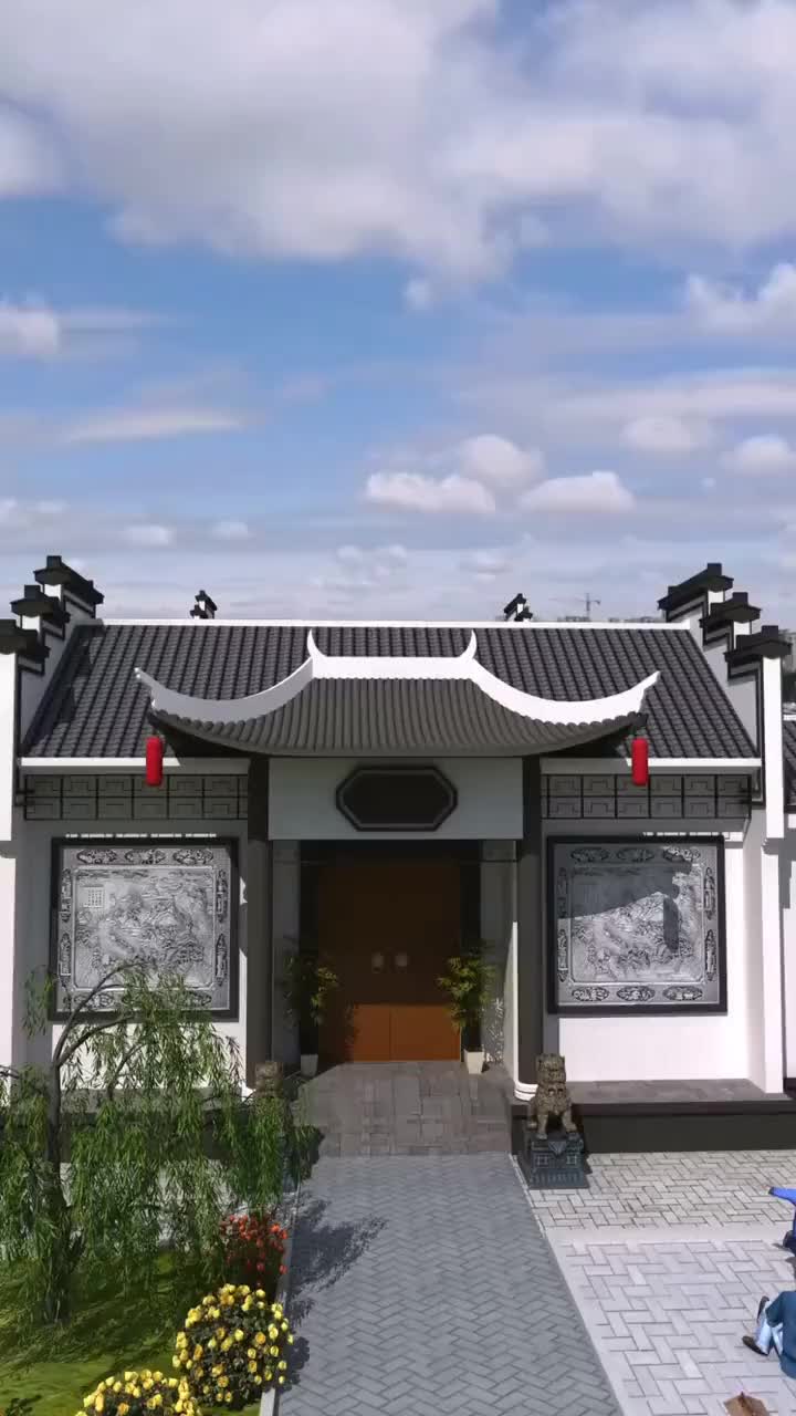 宅家久了都有点飘,要徽派二进四合院的,来取货啦69737