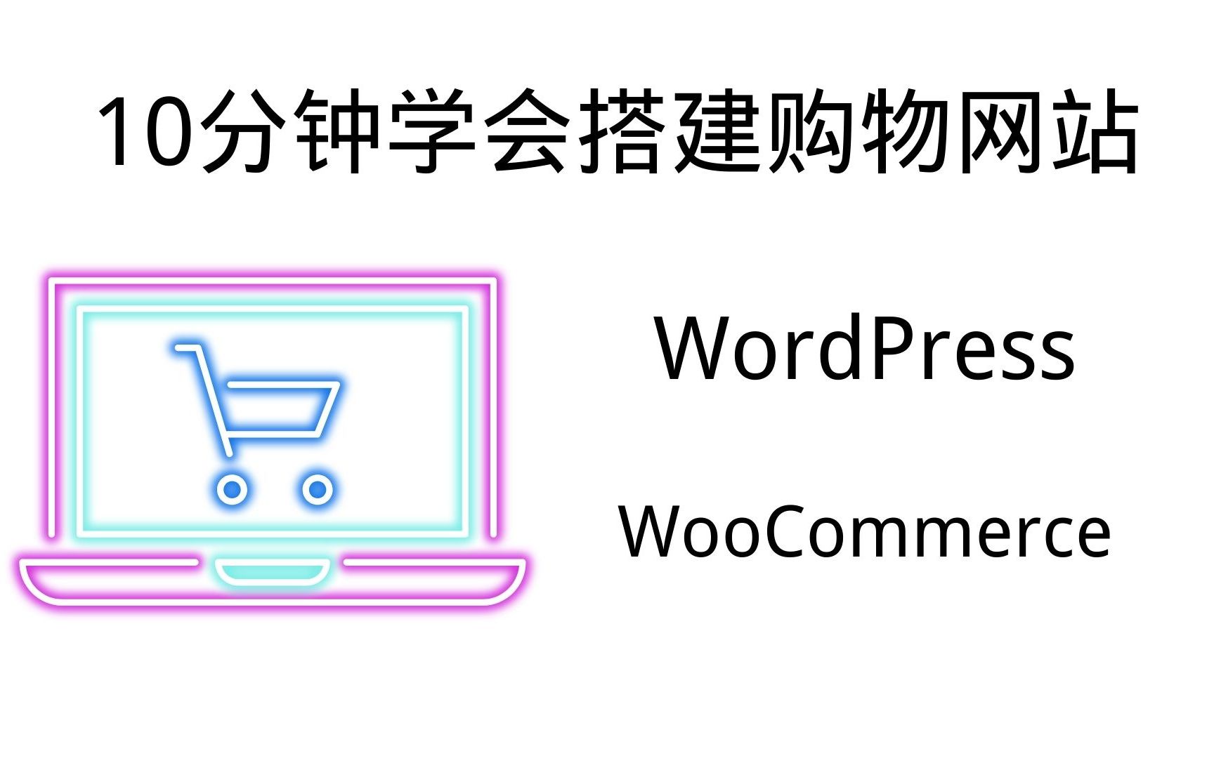 10分钟学会搭建购物网站  WordPress Woocommerce哔哩哔哩bilibili