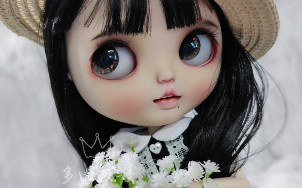 blythe小布娃娃改娃  多肉改妆