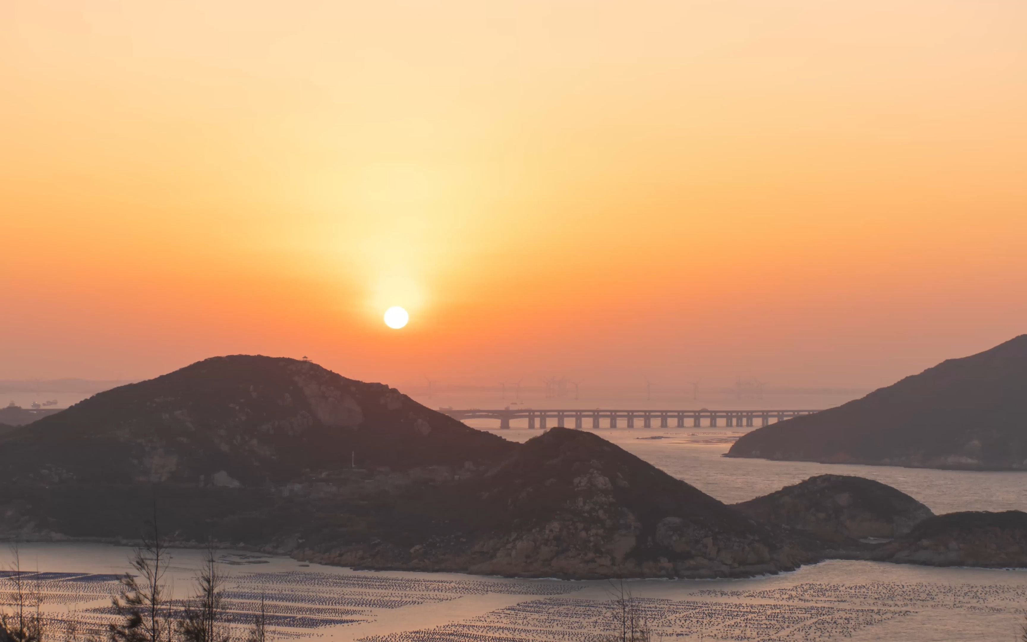 [图]【延时摄影】福州平潭北部湾冬季落日