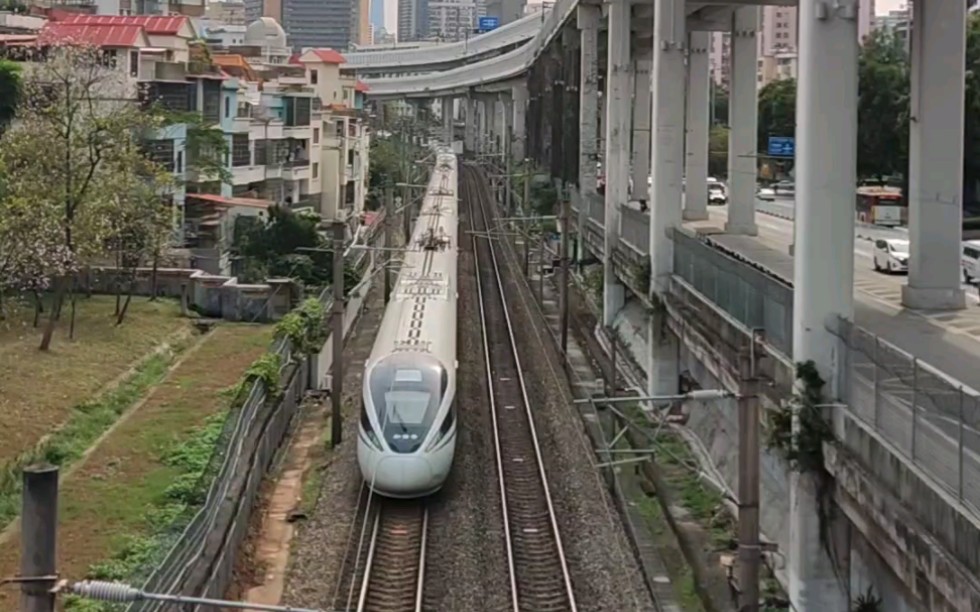 【看,火车!】呜~广深和谐号crh1a来啦