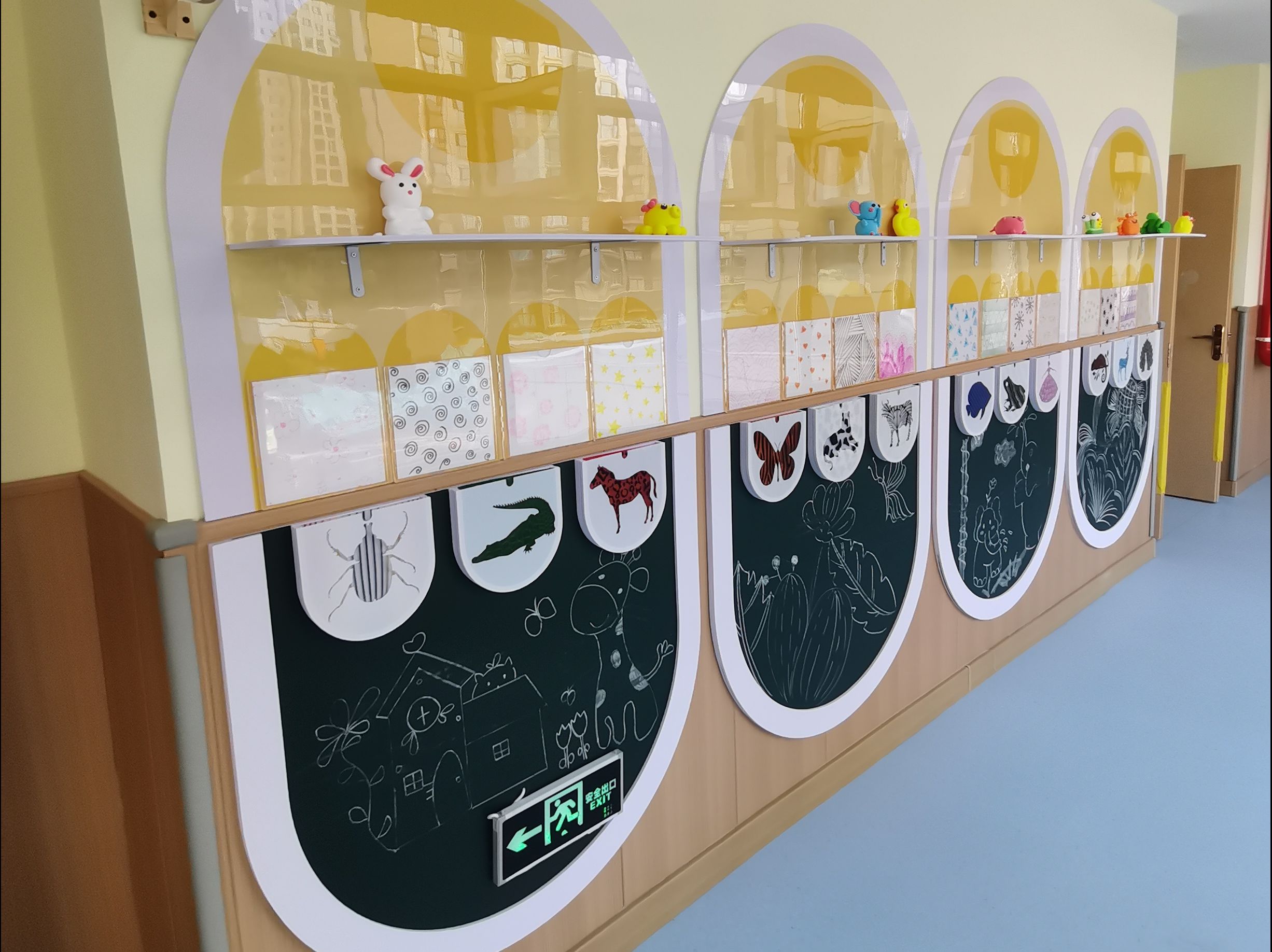幼儿园环创——互动美术墙